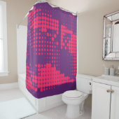 Abstract Creative concept strips pop art style bla Douchegordijn (In situ)