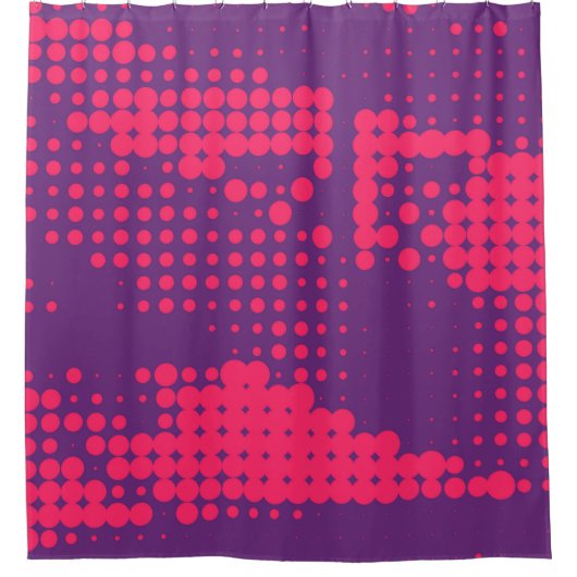 Abstract Creative concept strips pop art style bla Douchegordijn (Voorkant)