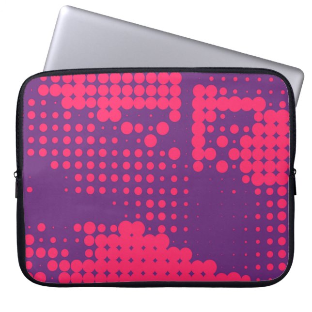 Abstract Creative concept strips pop art style bla Laptop Sleeve (Voorkant)