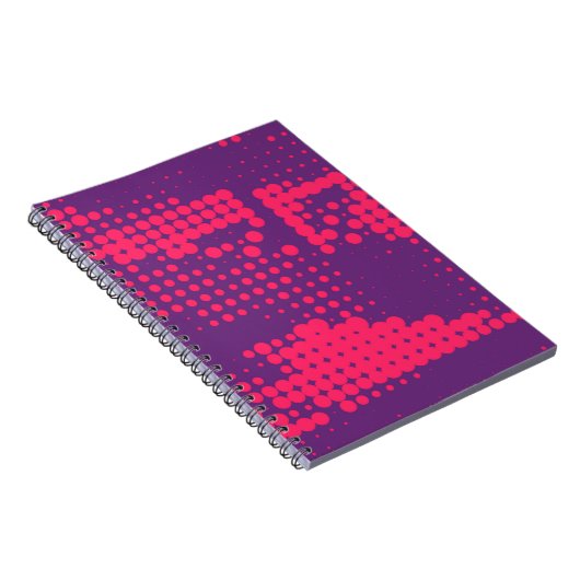 Abstract Creative concept strips pop art style bla Notitieboek (Rechterzijde)