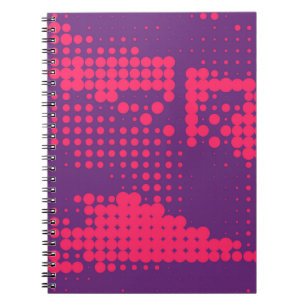 Abstract Creative concept strips pop art style bla Notitieboek