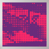 Abstract Creative concept strips pop art style bla Poster (Voorkant)