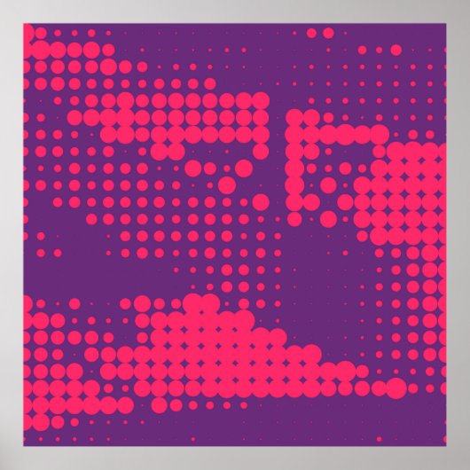 Abstract Creative concept strips pop art style bla Poster (Voorkant)