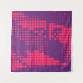 Abstract Creative concept strips pop art style bla Wandkleed (Voorkant)