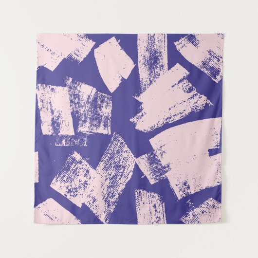 Abstract creative seamless pattern with brush stro wandkleed (Voorkant)