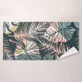 Abstract creative seamless pattern with tropical p badhanddoek (Badhanddoek)