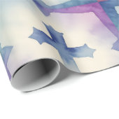 Abstract Cross pattern pretty watercolor faith  Cadeaupapier (Rol Hoek)