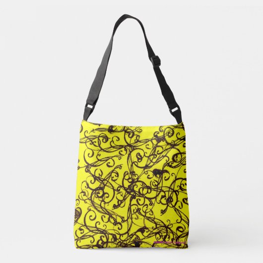 Abstract Crossbody Tas (Achterkant)