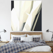 Abstract Crystalline Geometry Canvas Afdruk (Insitu (Slaapkamer))