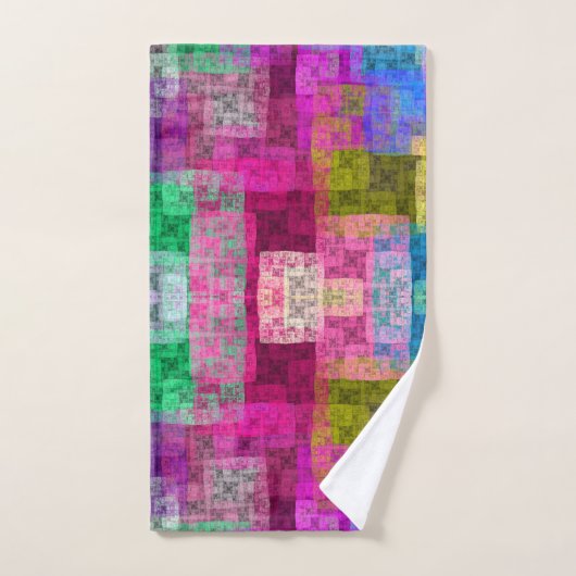 Abstract cubes bad handdoek (Handdoek)