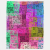 Abstract cubes fleece deken (Voorkant)