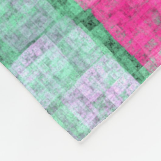 Abstract cubes fleece deken (Hoek)