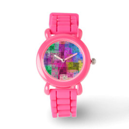 Abstract cubes horloge