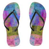 Abstract cubes teenslippers (Voetbed)