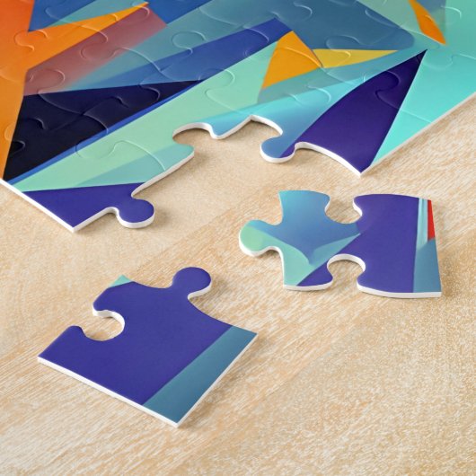 Abstract Cubisme Design 290 Legpuzzel (Zijkant)