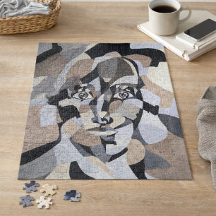 Abstract Cubisme Figurative Geometric Jigzaag Puzz Legpuzzel