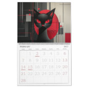 Abstract Cubisme Katten Kalender (Feb 2027)