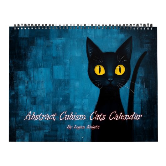 Abstract Cubisme Katten Kalender (Hoes)