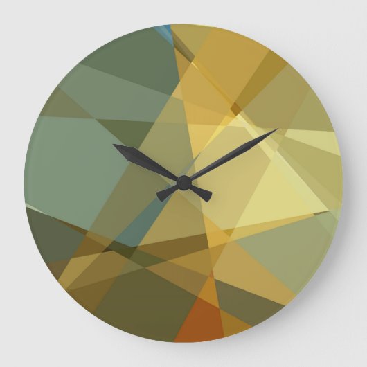 Abstract Cubisme Patroon Grote Klok (Voorkant)