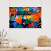 Abstract Cubisme Puppy Poster (Keuken)