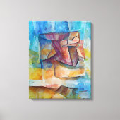 Abstract Cubisme Series - Twee Canvas Afdruk (Voorkant)