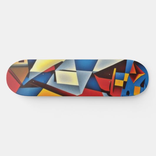 Abstract Cubistisch Portret Skateboard (Horizontaal)