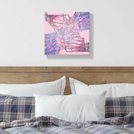 Abstract Current Rhapsody Canvas (Insitu (Slaapkamer))