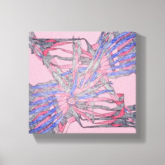 Abstract Current Rhapsody Canvas Afdruk (Voorkant)