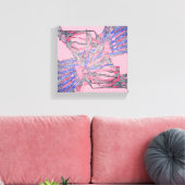Abstract Current Rhapsody Canvas Afdruk (Insitu (Woonkamer))