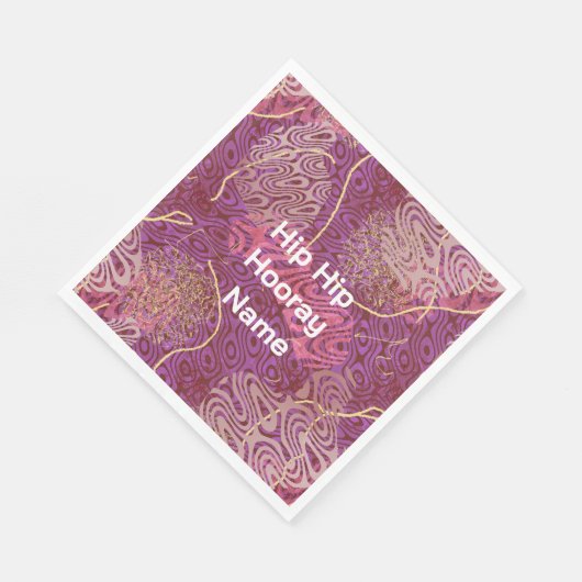 Abstract Curvy Shapes Party Celebration Servet (Hoek)