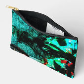 Abstract Cut Sew Bag double blue abstract recycled Etui (Open)