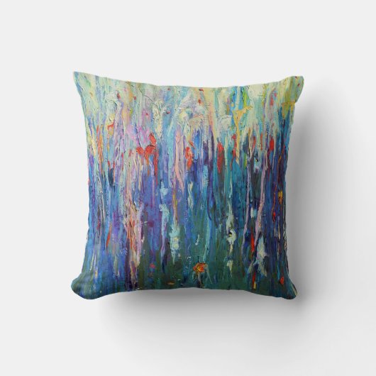 Abstract cute elegante mooie patroon olieverf kussen (Voorkant)