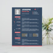 Abstract CV, CV + Letter (Staand voorkant)