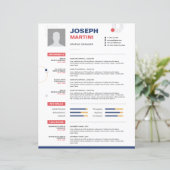 Abstract CV, CV + Letter (Staand voorkant)