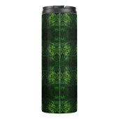 Abstract Cyber Pattern | Black & Lime Plasma Thermosbeker (Achterkant)