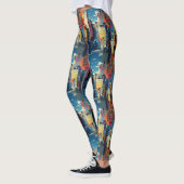 Abstract cyberpunk stadslandschap skyline (4) leggings (Links)