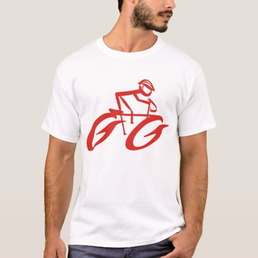 Abstract Cycler Sports T-shirt (Voorkant)