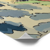 Abstract Dachshund in Bossen Poster (Hoek)