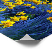 Abstract Daffodil Poster (Hoek)