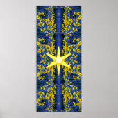 Abstract Daffodil Poster (Voorkant)