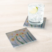 Abstract Daffodils Onderzetter van glas (Schuin)