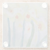 Abstract Daffodils Onderzetter van glas (Achterkant)