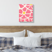 Abstract Daisy Field (of soortgelijke bloem) Canvas Afdruk (Insitu (Slaapkamer))