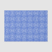 Abstract Damasblauw-weefselpapier Tissuepapier (Voorkant)