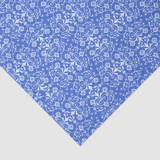 Abstract Damasblauw-weefselpapier Tissuepapier (Detail)