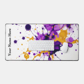 Abstract Dance Gold Metallic Vein Bureaumat (Keyboard & Muis)