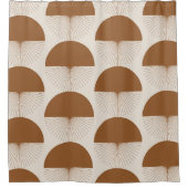 Abstract Dandelion Boho Duschvorhang Douchegordijn (Voorkant)