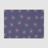 Abstract Dandelions Paars Tissuepapier (Voorkant)