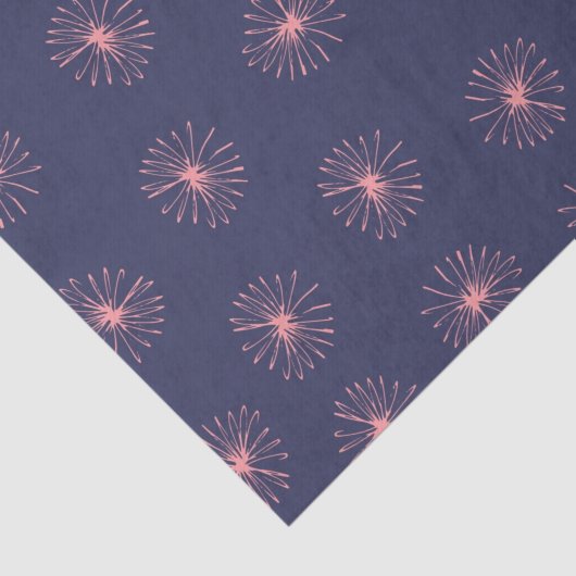 Abstract Dandelions Paars Tissuepapier (Detail)