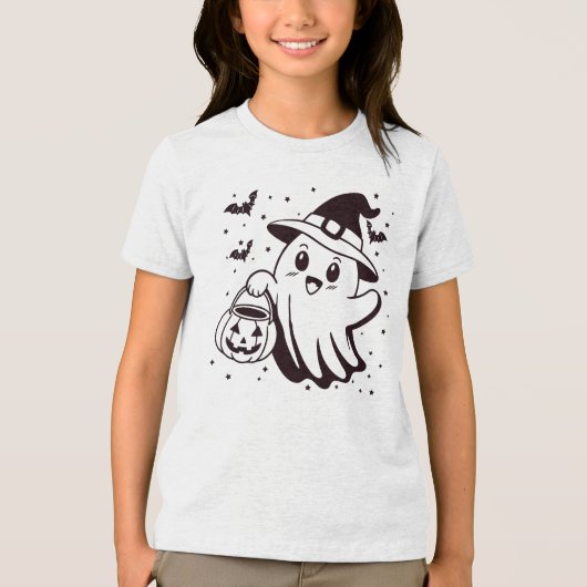 Abstract dark background with swirling spooky Tri-Blend shirt (Voorkant)